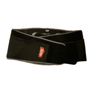 NEW Ace Brand Adjustable Lumbar Back Support Work Safety Belt Hook & Loop